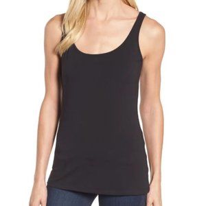 NWT NIC + ZOE Petite Perfect Scoop Neck Tank Black - Size PP